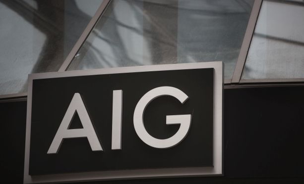 AIG building sign