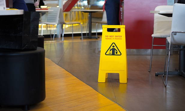 While sharp objects might cause the most reported claims, slips and falls resulted in 4.5 times more in paid losses. Industry data over the past ten years shows an average of 48.3% to 50% loss ratio for workers' compensation restaurant claims, says AmTrust. (Photo: Shutterstock)