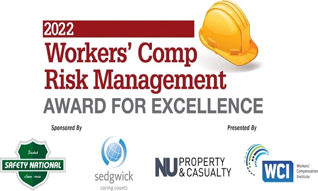Nominations for the Workers' Comp Risk Management Award for Excellence will be accepted through May 6, 2022.