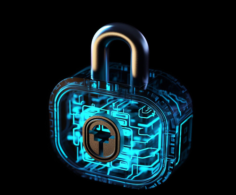 Digital illustration of a lock