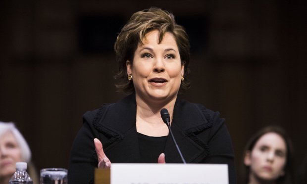 Christine Wilson testifies before the Senate Committee on Commerce, Science, and Transportation to be a Federal Trade Commissioner of the Federal Trade Commission on Feb. 14, 2018.