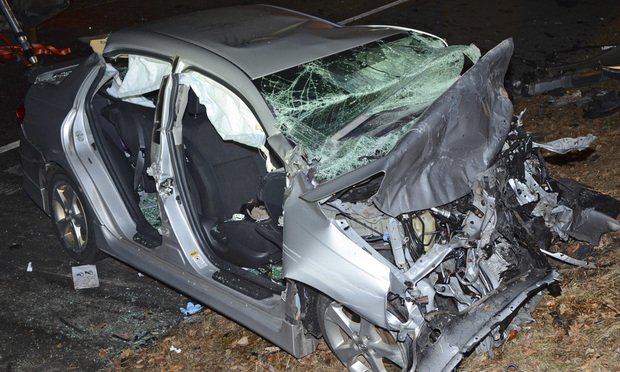 Amber Castle had to be transported to a hospital immediately after this head-on crash in January 2019 in Norwich. Castle settled her case for $1.1 million.