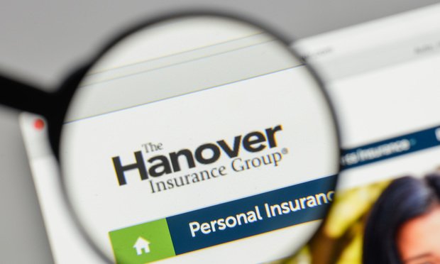 Hanover Insurance Group logo on the website homepage