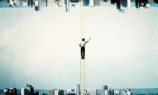 Man on ladder