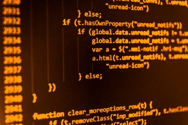 lines of code on computer screen