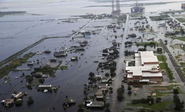 flood waters in a home