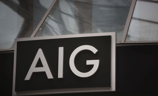 AIG building sign