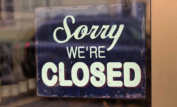 Closed for business.