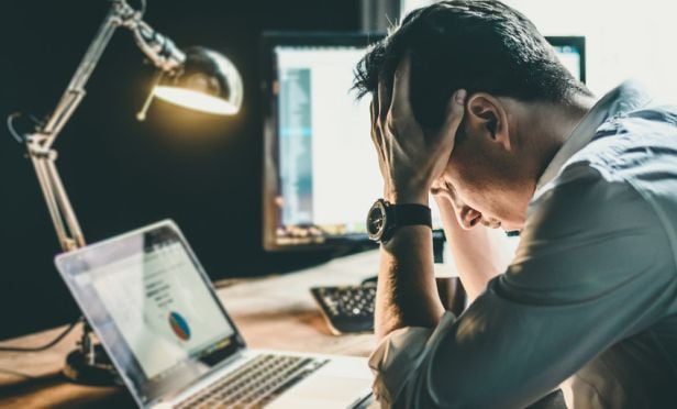 Worried businessman