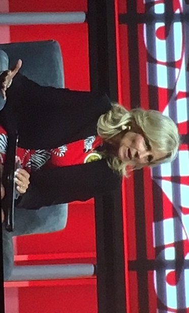 During her keynote session at IASA 2018, Dr. Jill Biden (seen here) reflected on grading college term papers while traveling with her husband on Air Force during when he served as the 47th Vice President of the United States, and that even though she works from a community college cubicle now instead of a marble-floored federal building, she still strives to 'make a difference in people's lives.' (Photo by Elana Ashanti Jefferson)