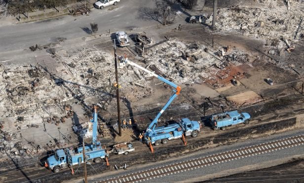 Wildfire damage