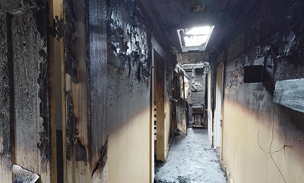 Walking a fire loss.