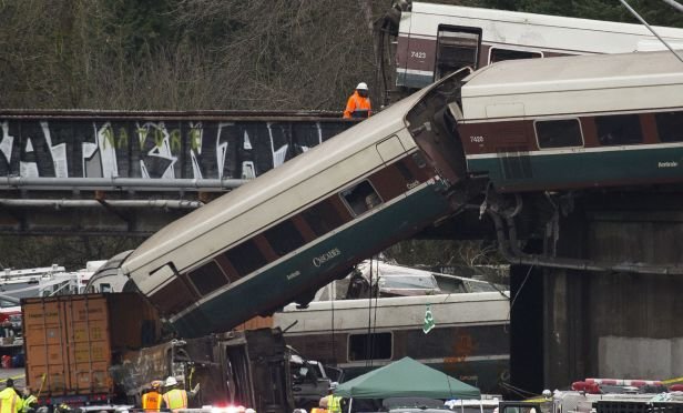 Amtrak wreckage