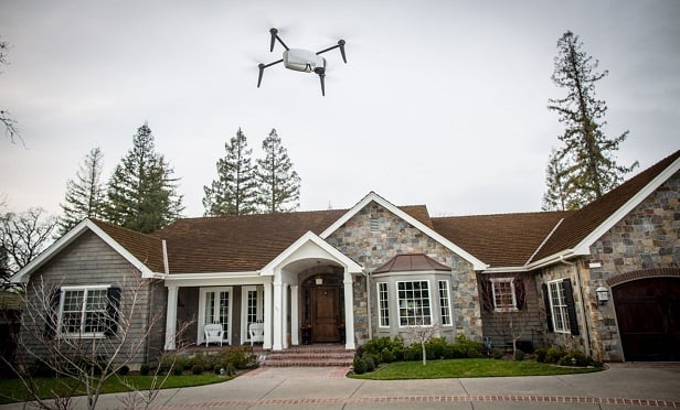Using drones for roof assessments.