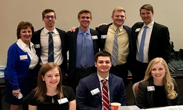 Members of WSIA's Career Development Committee talk with young people about the variety and availability of jobs in the E&S insurance sector. (Photo provided by WSIA)