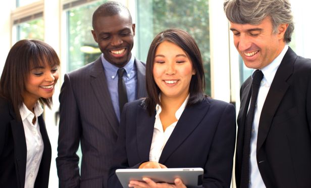Diverse insurance professionals