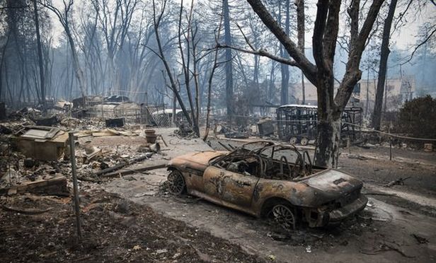 Wildfire damage