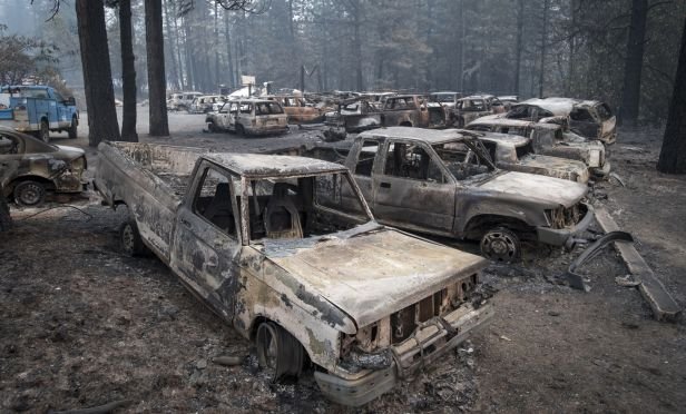 Bruned vehicles