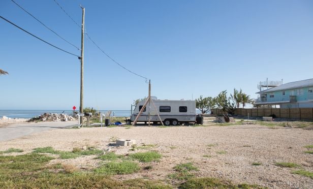Empty mobile home lot