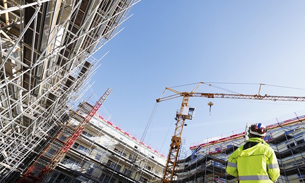 High-rise-construction-project-with-foreman