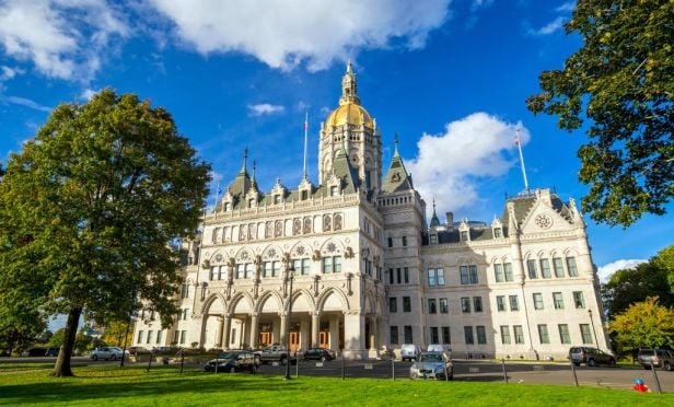The State Capitol in Hartford, Connecticut.