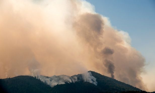 Smoke from wildfires