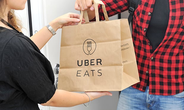 Uber Eats delivery.