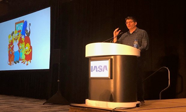 During his IASA 2019 keynote speech, screenwriter Joel Cohen from 