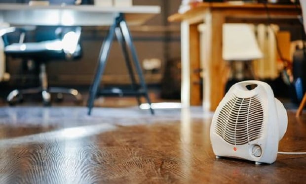 A space heater in an office. (Photo: Dmitry Galaganov/Shutterstock)