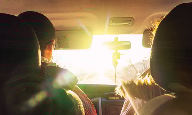 Sun glare accidents.