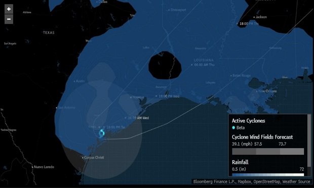 Flooding rain from Storm Beta. According to NOAA, 