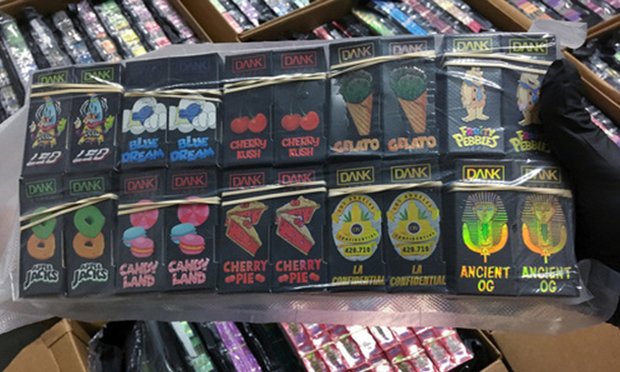 Black-market vaporizer cartridges, such as those pictured above, were strongly associated with Vape Gate. The incident left the cannabis industry with a black eye, but also proved to carry a silver lining by highlighting the need for proper risk management. <i>(Credit: Northwest Metro Drug Task Force/Minnesota Departments of Public Safety via AP)</i>