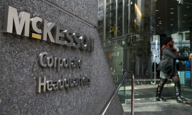 AIG denied McKesson's claims for coverage for several reasons, including a failure to establish exhaustion of self-insured retentions, and failure to provide efficient information about the lawsuits. (Credit: Kristoffer Tripplaar/ Sipa via AP )