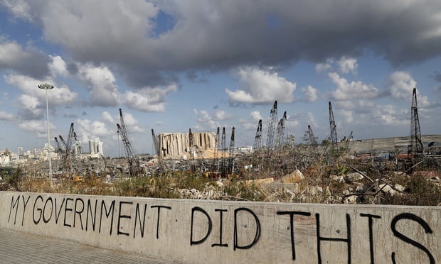 This past summer in Beirut, some 2,750 metric tons of ammonium nitrate, which was stored for six years in the city's port without proper safety measures, detonated and caused around 200 deaths, 7,500 injuries and an estimated $15 billion in property damage. Public fury over the massive explosion turned violent as protesters stormed government institutions and clashed with security forces, according to the Associated Press. <i> (Credit: Hussein Malla/AP Photo)</i>