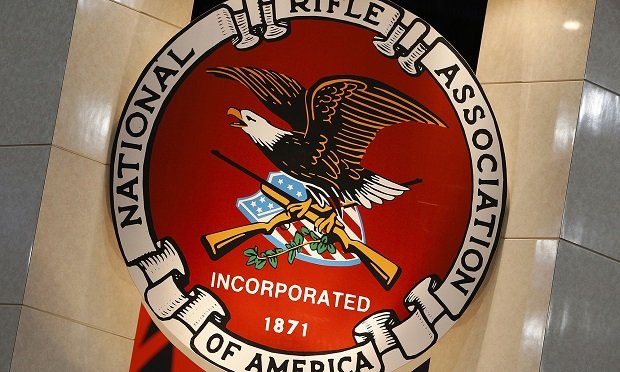 Signage for the National Rifle Association (Photo: Aaron M. Sprecher/Bloomberg)