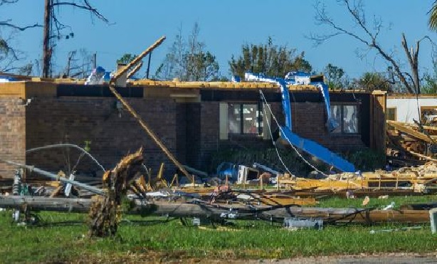 Water-damaged HVAC systems.