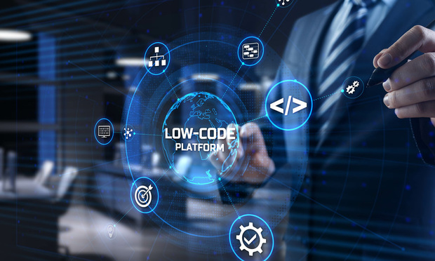 Low code is a visual approach to software development that allows teams to build applications 10 times cheaper and substantially faster; oftentimes without needing the help of software development teams. Low-code platforms enable users to drag and drop existing elements and features together to build applications and websites without writing code. (Credit: Murrstock/Adobe Stock) 