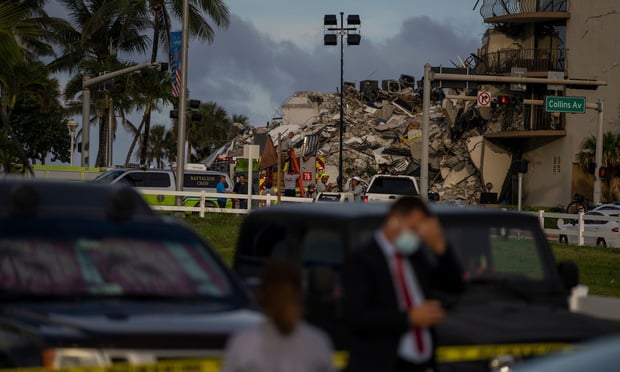 Well before the devastating collapse of the Champlain Towers, it had become near impossible for Oceanfront commercial properties and those located in coastal regions to obtain coverage from Florida licensed carriers. (Credit: Fernando Medina/Shutterstock)