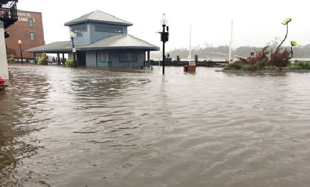 Storm surge vs. flooding.
