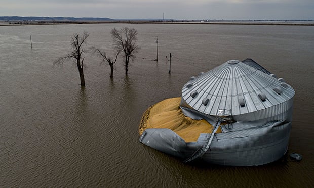While geopolitical risk remains the top concern for insurers, more than 1 in 3 insurance executives surveyed by BlackRock said they now see environmental concerns as a potential headwind. Other major themes include a growing emphasis on sustainability and the need to diversify into higher-yielding assets. (Credit: Daniel Acker/Bloomberg)