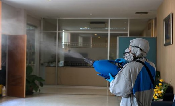 Hospital claims property damage from coronavirus.