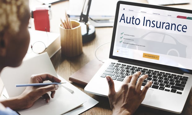 Woman shopping for insurance online.