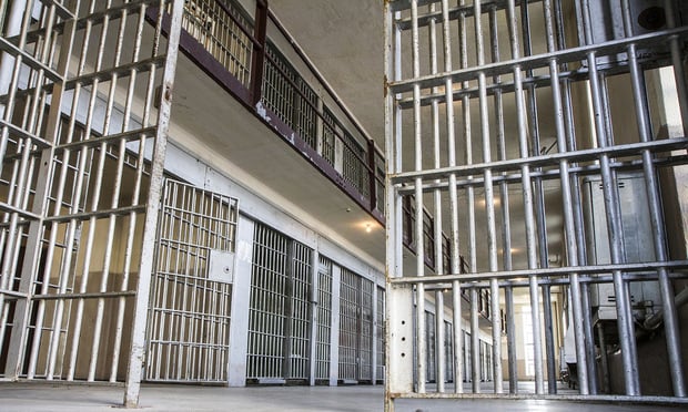 Open jail cell. 