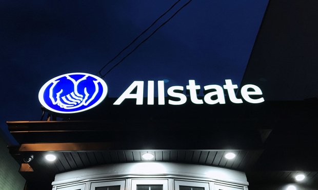 Allstate insurance office in Baltimore, MD. October 11, 2021. Photo: Diego M. Radzinschi/ALM