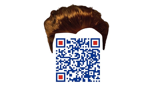 Rick Astley's iconic hairstyle is featured in an ad campaign with CSAA Insurance Group.