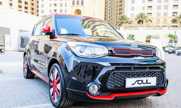 DUBAI - NOVEMBER 26: New cars presentation at yearly automotive-show 