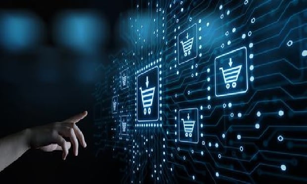 Consumer purchasing a product online.