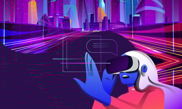 An insurer can't burn down a skyscraper in the real world to train claims adjusters. In the metaverse, an insurer can vividly show employees, individually or in a collaborative virtual group, what to look for in the aftermath of a building fire or other catastrophic event. (Credit: Led Gapline/Shutterstock)