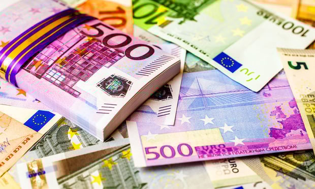 A pile of euros