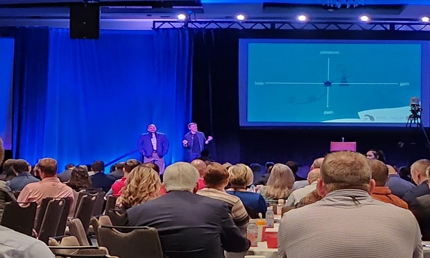 Keynote speaker Nick Tasler shares why change should be viewed as an opportunity for growth and not as a negative experience.